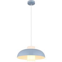 Pendellampe Lowe, blau matt, Ø 38 cm, Metall
