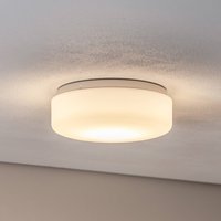BEGA LED ceiling light 50040P K3 Sensor, Ø 25 cm white plastic