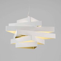Marchetti Miles pendant light consisting of six triangles