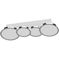 Lightme LED-taklampa Aqua 4 lampor med CCT