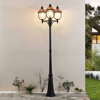 Lindby outdoor light Clint, 225cm, 3-bulb, seawater resistant, E27