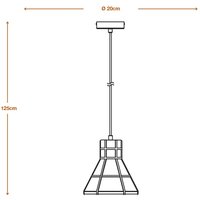 LEDVANCE Concrete Bim hänglampa, betong, mörkgrå