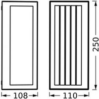 OSRAM utomhusvägglampa ENDURA CLASSIC RADICK, mörkgrå, IP65