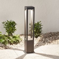 FARO BARCELONA Effektfull LED-stolplampa Agra mörkgrå