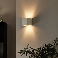 Arcchio Zuzana wall light, angular, white, G9, 10 cm wide