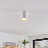 Lindby Parvin aluminium-downlight, rund, vit