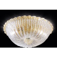 Novaresi Plafonnier Budino doré transparent 30 cm