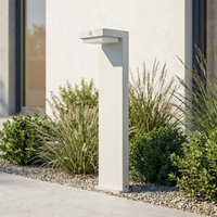 Lindby Eleazar LED pedestal light, white, aluminium, sensor