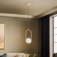 Jupiter Hänglampa Samba, 1 lampa, beige/vit