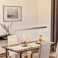 Knapstein Suspension LED Runa, nickel, longueur 132 cm