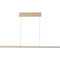 FISCHER & HONSEL LED-hänglampa Borena, sandfärgad, längd 113 cm, metall