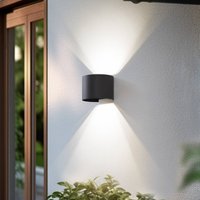 Lindby Smart Applique d'extérieur LED Dara gris rond CCT RVB Tuya