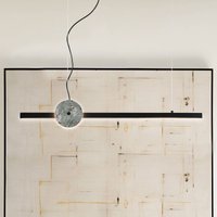 Viokef Anais LED hanging light, black/green, length 100 cm, artificial stone