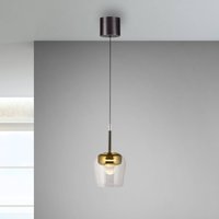 Q-Smart-Home Paul Neuhaus Smart LED pendant light Q-Kon gold-coloured Ø 21 cm
