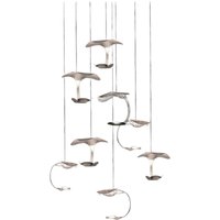 Knikerboker Le Gigine LED-Hängeleuchte 8fl silber