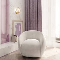 Maytoni Marmo wall light, gold colour/natural stone, height 21 cm