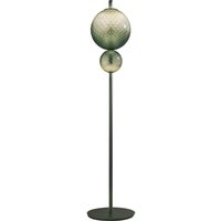OLEV LED floor lamp TERRA&LUNA, green, metal/glass, 184 cm 927