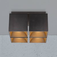 Nordlux Taklampa Ethan, 4 lampor, svart