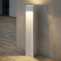 Lucande Kaholo LED path light, light grey, 90 cm, IP44