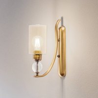 Avonni Applique murale Jadina, or antique, hauteur 32 cm, métal/verre