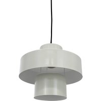 Dyberg Larsen hanging light Stoke, putty white, Ø 20 cm, metal