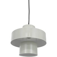 Dyberg Larsen pendellampa Stoke, kittvit, Ø 20 cm, metall