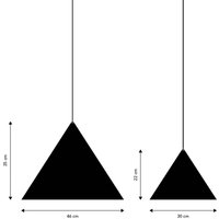 FRANDSEN Hänglampa Benjamin, Ø 46 cm, borstat aluminium, E27