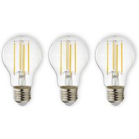 E27 LED-Filament 7W 806lm 2.700K klar 3er-Set