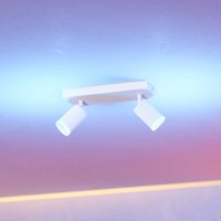 Spot LED intelligent EGLO connect Melitello-Z, à 2 lampes, blanc