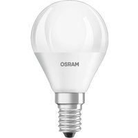 OSRAM LED-droppe E14 4,9W Base P40 840 matt 3-pack