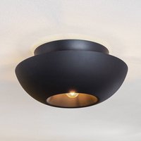 Lucande Deckenleuchte Kellina, Ø 48 cm, schwarz, Metall