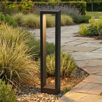 Lucande Jupp LED-väglampa, 60 cm, antracit, metall, IP54