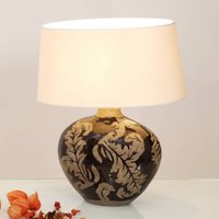 Holländer Toulouse oval table lamp, 43 cm high, black