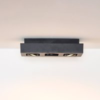 Lucide Spot pour plafond Xirax, à 3 lampes, noir