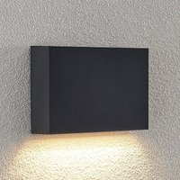 Lindby LED outdoor wall light Jarte, 20 cm, down, grey, IP65