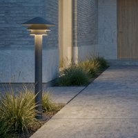 Lucande Montaro LED path light, 110 cm, anthracite, IP54