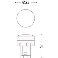Fumagalli LED bulb G9, 1.7 W, 170 lm, 3,000 K