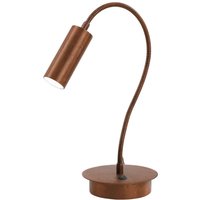 Tischleuchte 7538, holz brüniert, verstellbar, GU4-MR11