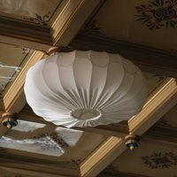 Globen Lighting BLADVERK ceiling lamp, white, Ø 50 cm, textile