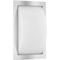 LCD Ivett outdoor wall light, stainless steel, glass, E27