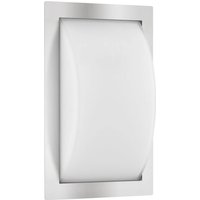 LCD Utomhusvägglampa Ivett, stål, glas, E27