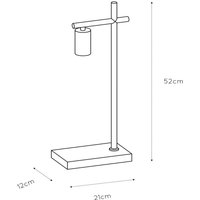 Lucide Leanne bordslampa, svart