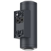 LCD LED-utomhusvägglampa 5155, 2 x 4 W, upp & ner, grafit, aluminium