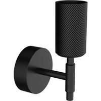 SEGULA Onyx Single Wave vägglampa, svart, E27