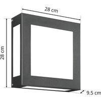 CMD Applique ext. LED capteur Aqua Legendo anthracite