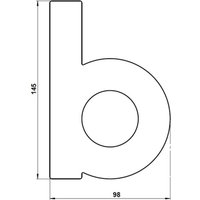 Albert Leuchten Numéro de maison - lettre b