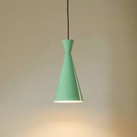 ROYALTECH Hänglampa Glenora, mintgrön/vit, metall, Ø 18 cm