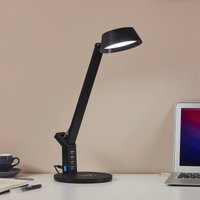 EGLO Lampe à poser LED Banderalo CCT dim QI noire