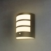 Briloner LED-utomhusvägglampa 3793015, svart, dimbar, IP44