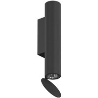 FLOS Flauta Riga 1 Außenwandlampe, 2.700K schwarz